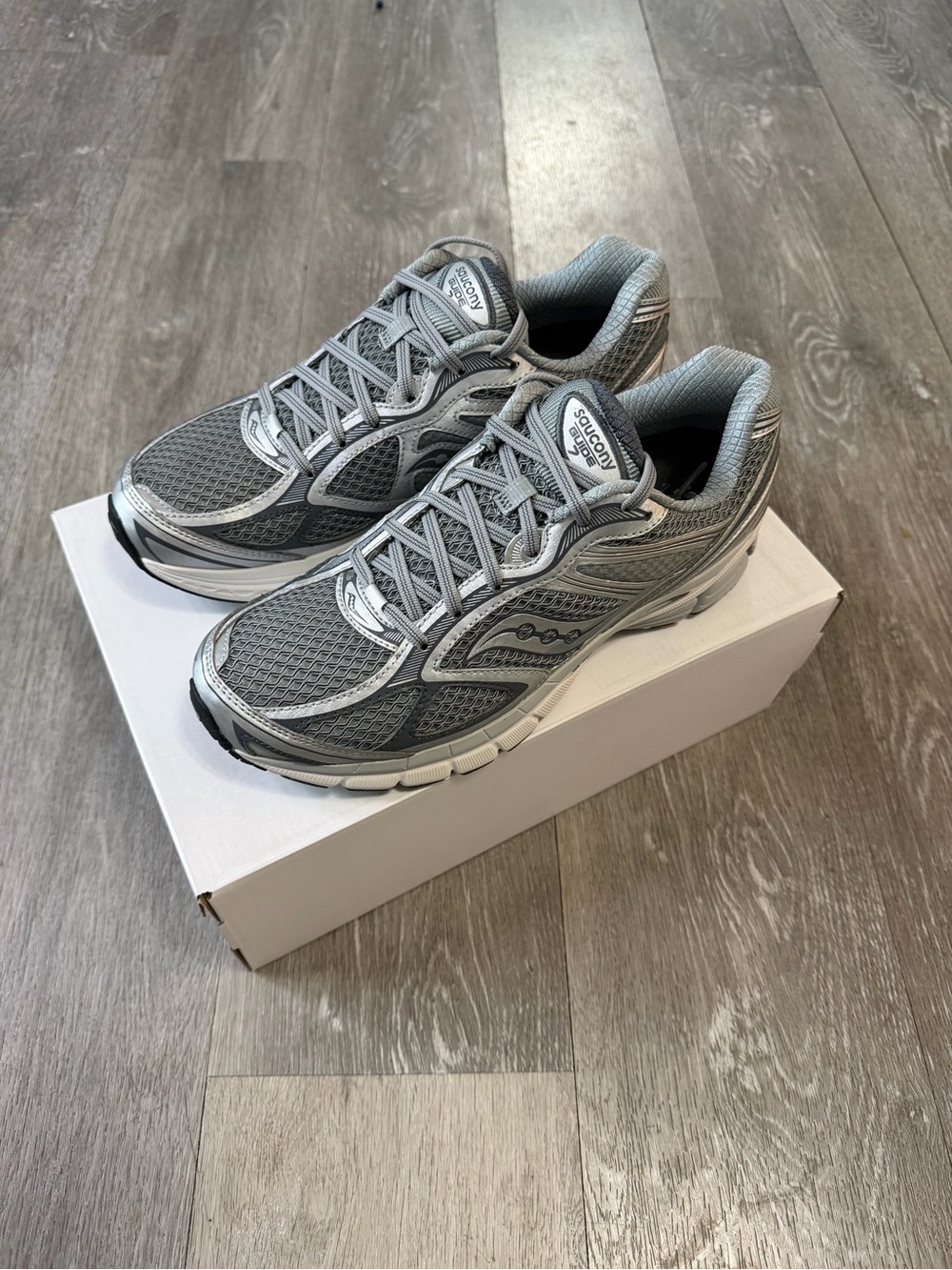 Saucony Progrid Guide 7 Grey Silver Men Casual Lifestyle Shoes Sneaker S70936-12